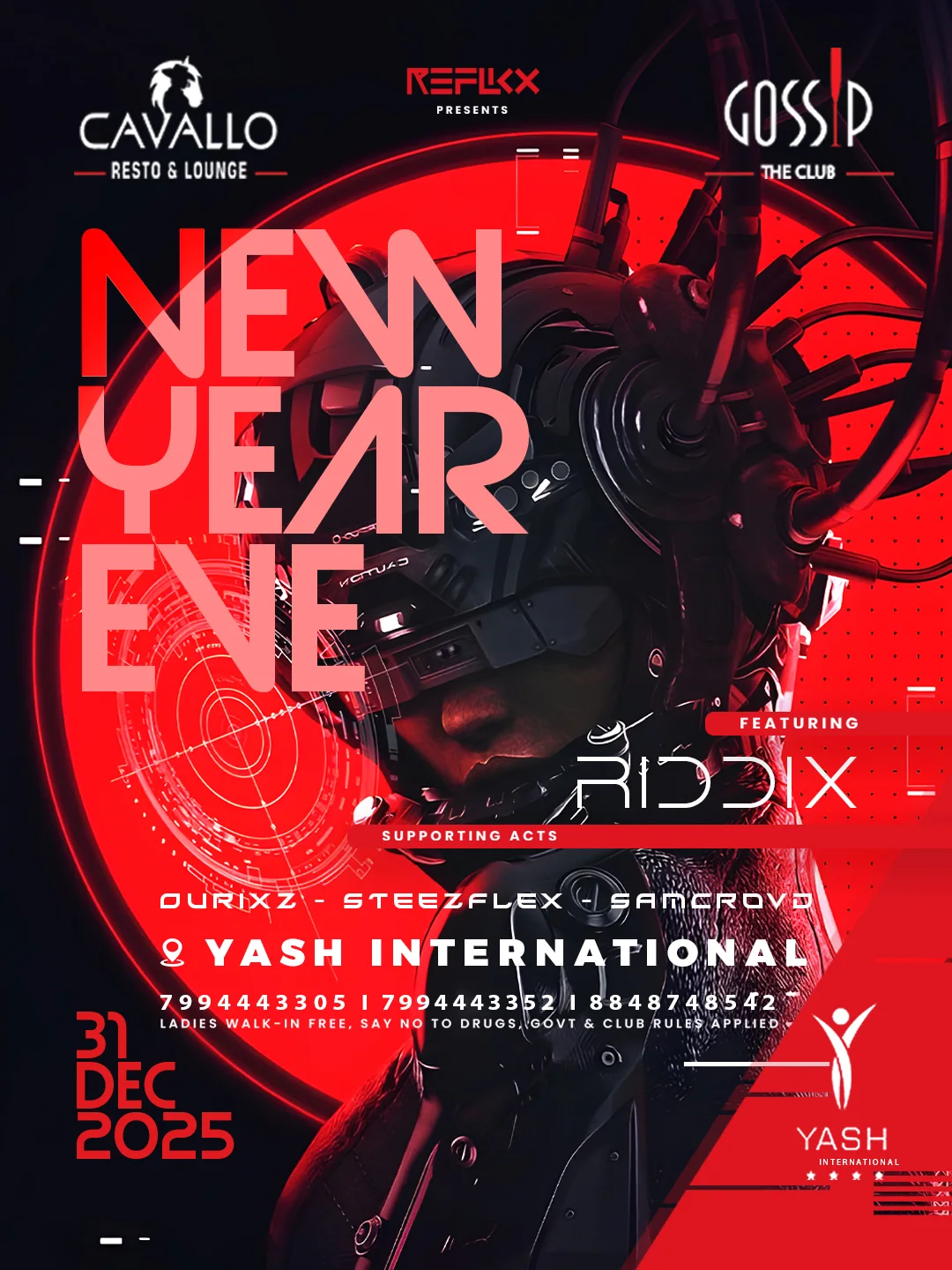 DJ Riddix event poster